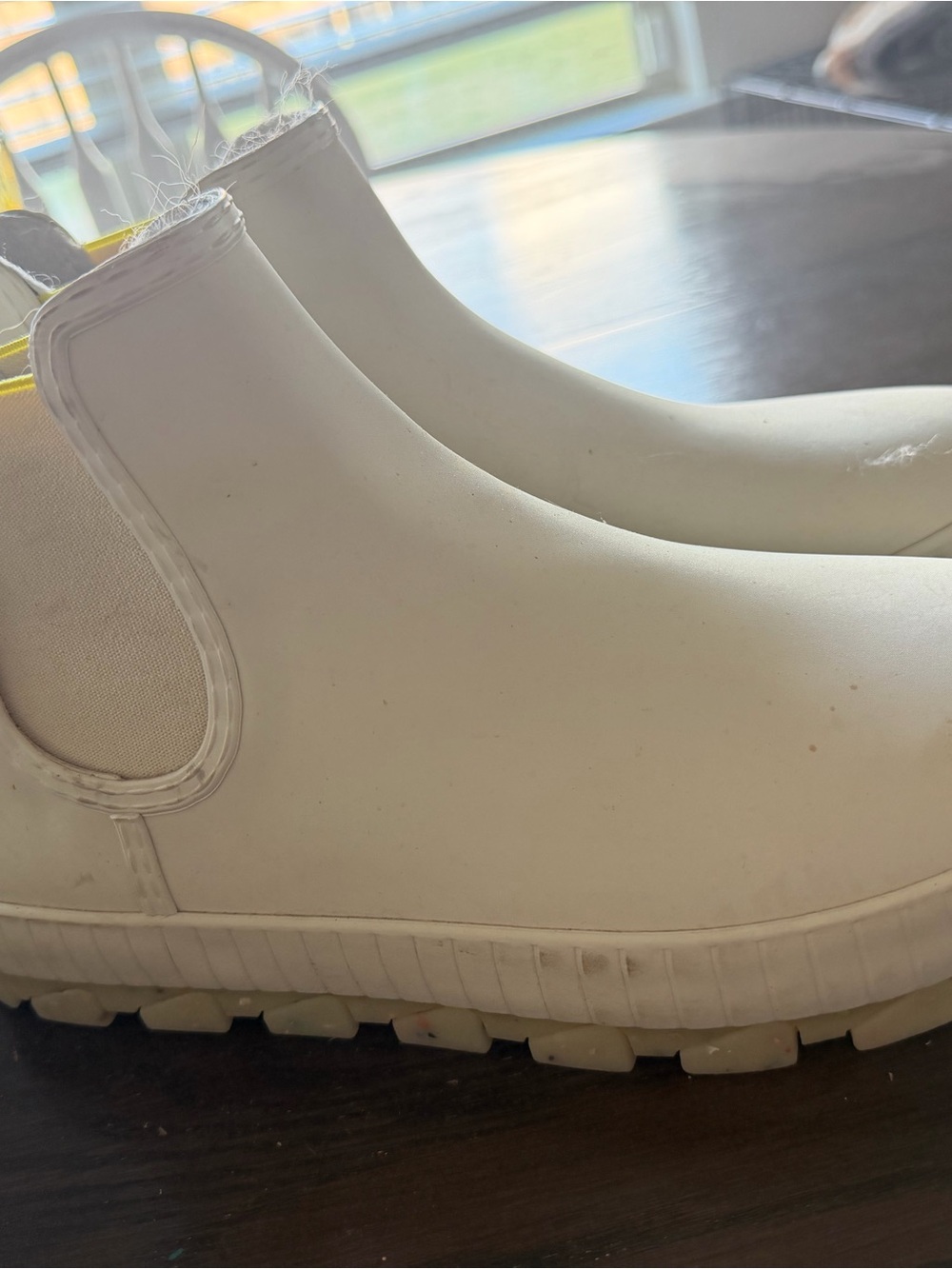 Sperry White Chelsea-Style Rain Boots